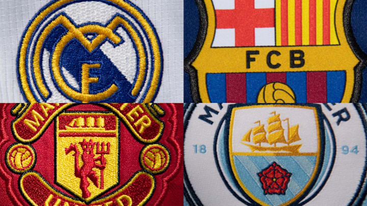 Real Madrid, Barcelona, Manchester United and Manchester City all rank within the top five most followed clubs in the world.