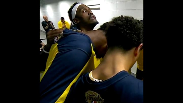 Pascal Siakam locks in ahead of Game 6 of the NBA Finals.