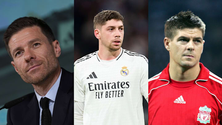 Xabi Alonso (left) had great praise for Fede Valverde.