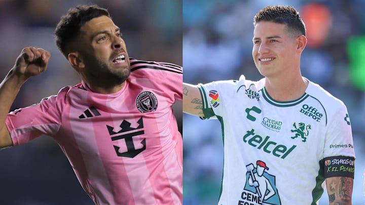 Jordi Alba (left) and James Rodriguez will lead their respective leagues in the 2025 MLS All-Star Skills Challenge.