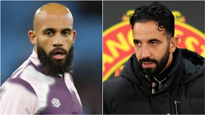 Bryan Mbeumo (left) joined Man Utd after a conversation with Ruben Amorim.