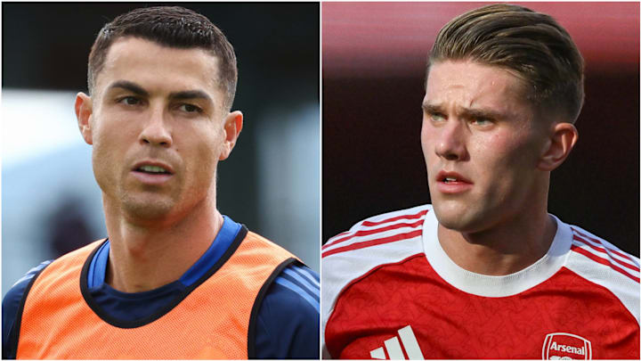 Cristiano Ronaldo (left) and Viktor Gyökeres both played for Sporting CP.