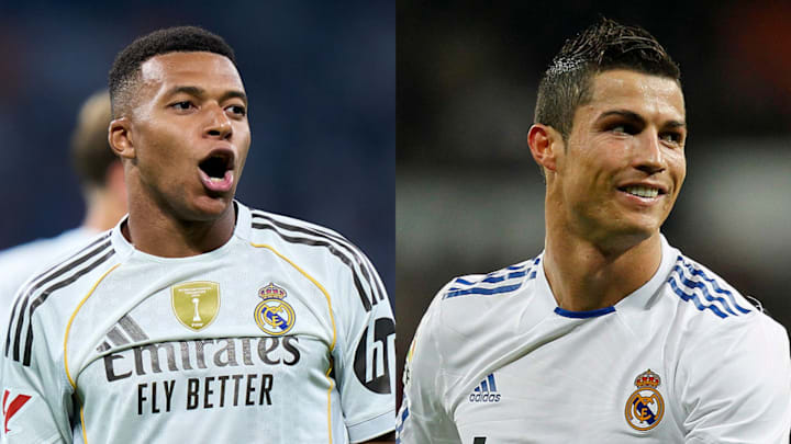 Kylian Mbappé (left) is the new face of Real Madrid 15 years after Cristiano Ronaldo joined the club.