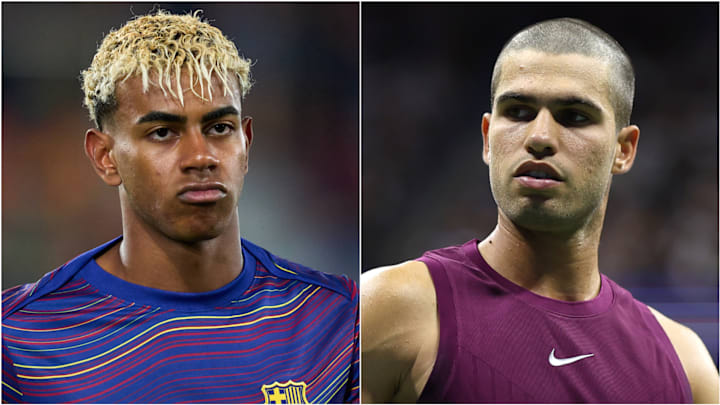 Lamine Yamal (left) and Carlos Alcaraz are two of Spain’s most exciting athletes.