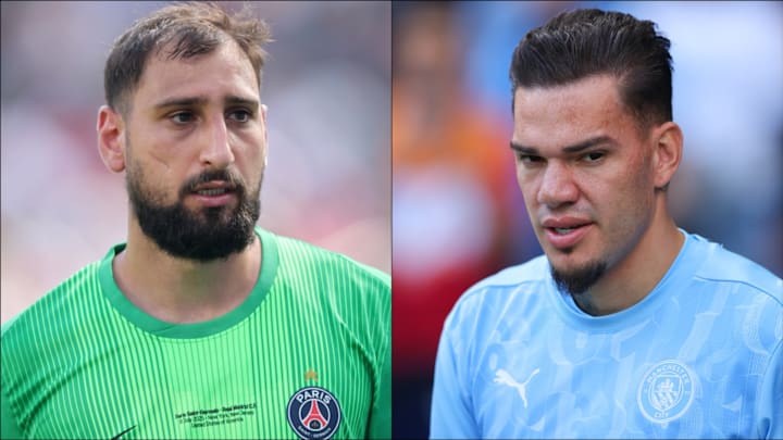 Gianluigi Donnarumma (left) is heading to Man City.