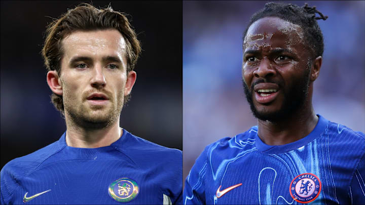 Different ends to the window for Ben Chilwell and Raheem Sterling.