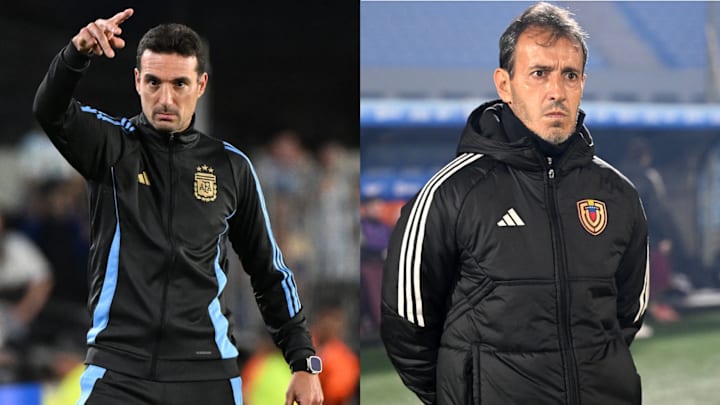 Lionel Scaloni (left) will lead Argentina against Fernando Batista’s Venezuela. Lionel Scaloni (left) will lead Argentina against Fernando Batista’s Venezuela.