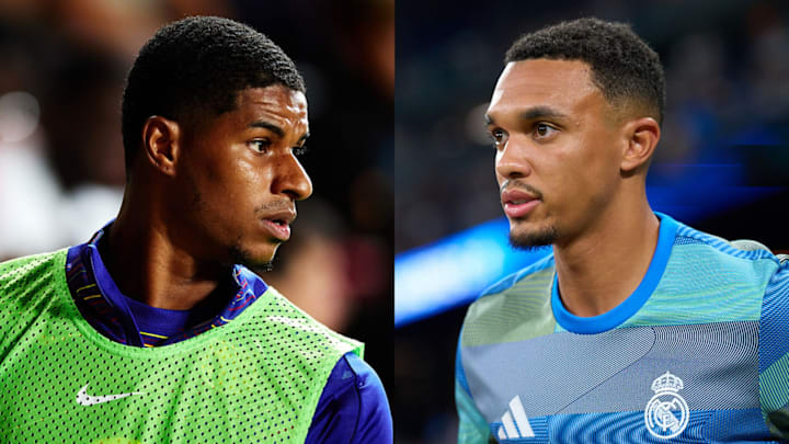 Marcus Rashford (left) and Trent Alexander-Arnold both left England for Spain this summer.