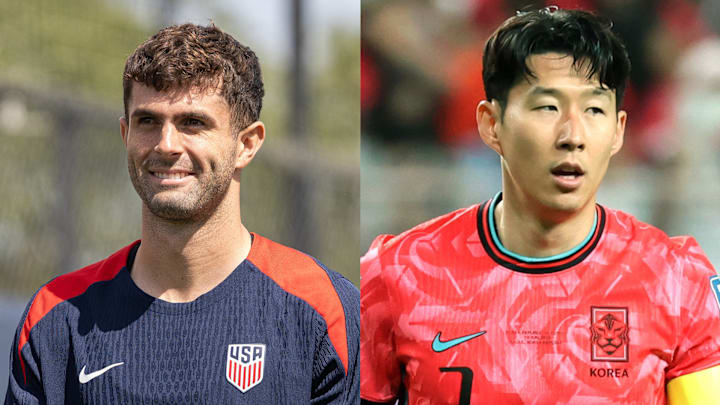 Christian Pulisic and Son Heung-min take on each other for the first time with their national teams. 