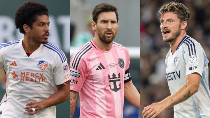 Can Lionel Messi (middle) win another MLS MVP award?