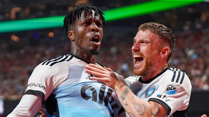 Wilfried Zaha, left, has pushed Charlotte FC to be better since joining at the start of the season. 