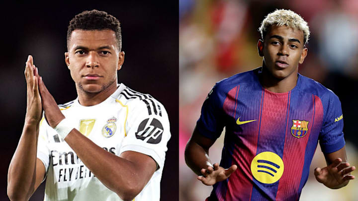 Kylian Mbappé (left) and Lamine Yamal will once again face off in El Clásico.