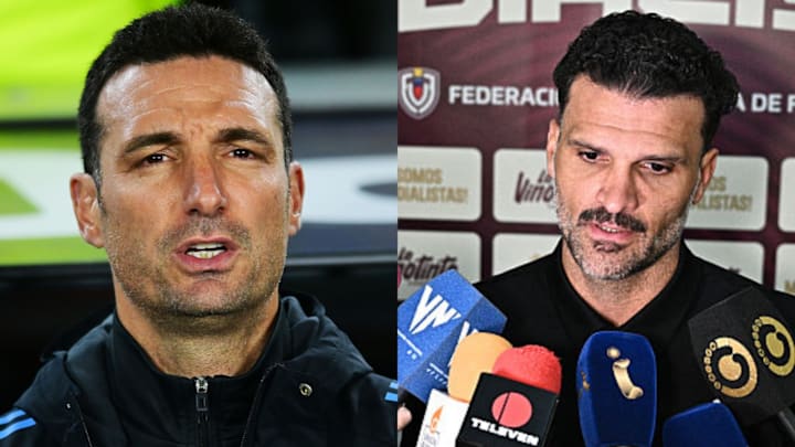 Oswaldo Vizcarrondo (right) will serve as Venezuela's interim manager when they take on Argentina.