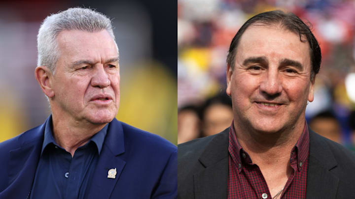 Javier Aguirre (left) will try to lead Mexico past Néstor Lorenzo’s Colombia. 