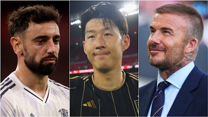 Bruno Fernandes (left), Son Heung-min (center) and David Beckham headline today’s gossip. Bruno Fernandes (left), Son Heung-min (center) and David Beckham headline today’s gossip.
