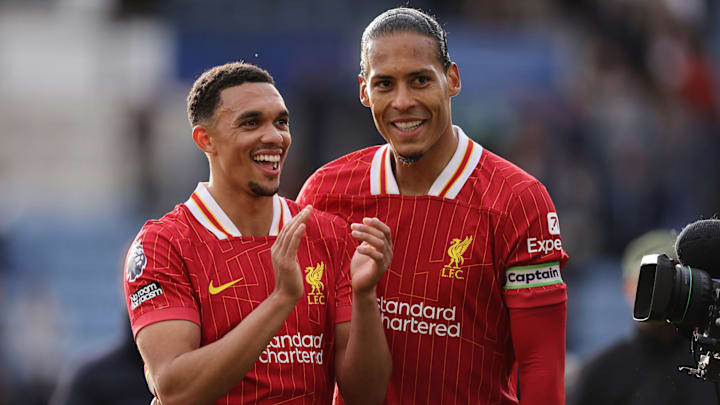 Trent Alexander-Arnold (left) and Virgil van Dijk played 266 games together for Liverpool.