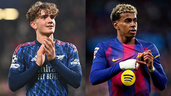 Max Dowman (left) and Lamine Yamal are two of the three youngest players ever to debut in the Champions League.