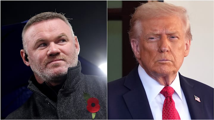 Wayne Rooney (left) and Donald Trump make for an unusual golf pairing.