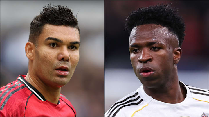 Casemiro (left) and Vinicius Junior headline today’s gossip.
