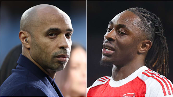 Eberechi Eze (right) achieved a feat which Thierry Henry never managed for Arsenal.