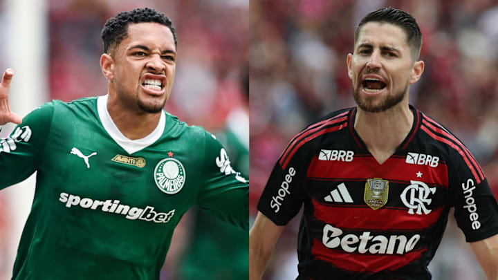 Vitor Roque (left) and Jorginho are two of the big names that will take the pitch in the Copa Libertadores final. 