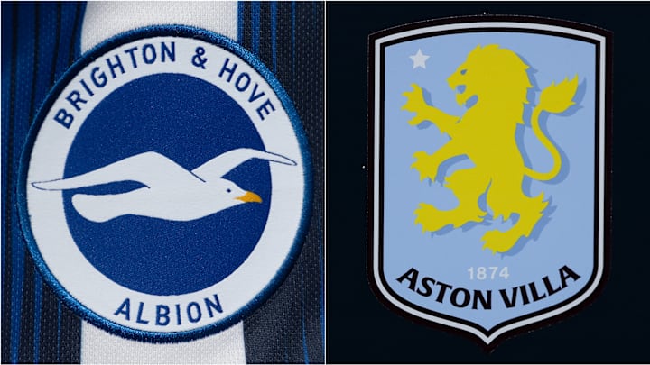 Brighton & Hove Albion face Aston Villa this Wednesday in the Premier League.