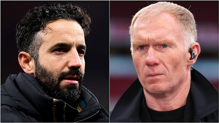 Ruben Amorim’s answer did not please Paul Scholes (right).