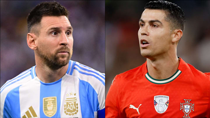 Lionel Messi (left) and Cristiano Ronaldo could meet at the World Cup.