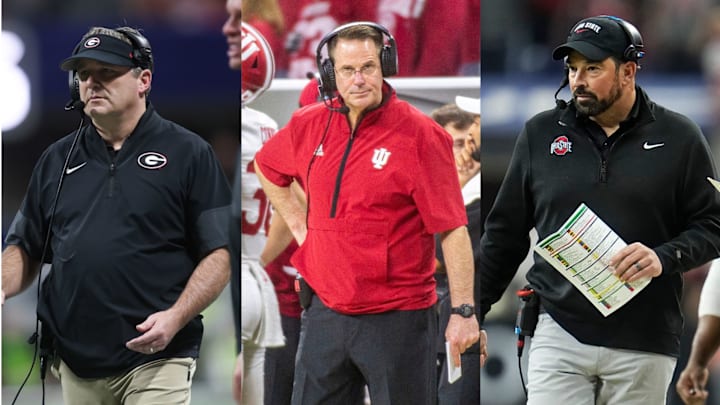 Kirby Smart, Curt Cignetti, and Ryan Day are among the top coaches in college football. Kirby Smart, Curt Cignetti, and Ryan Day are among the top coaches in college football.