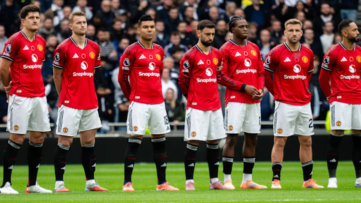 Casemiro (third, left) is coming towards the end of his Man Utd contract.