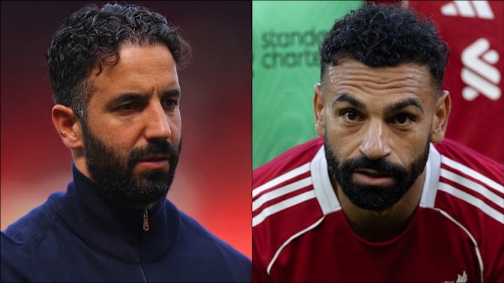 Mohamed Salah (right) remains in the headlines.