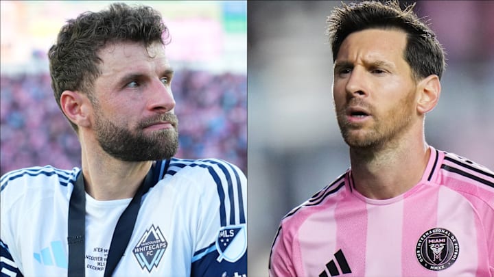 Thomas Müller (left) and Lionel Messi (right) faced off in the MLS Cup final.