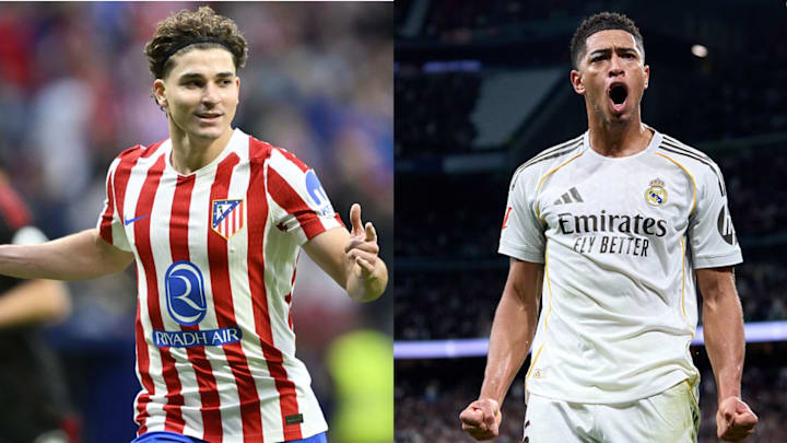 Julián Alvarez (left) and Jude Bellingham headline the thrilling matchup.