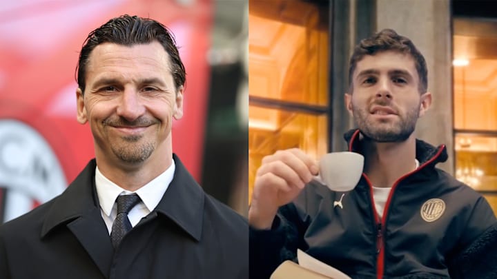 Zlatan Ibrahimović (left) took center stage alongside Christian Pulisic (right) in a hype video ahead of the Milano-Cortina 2026 Olympics.