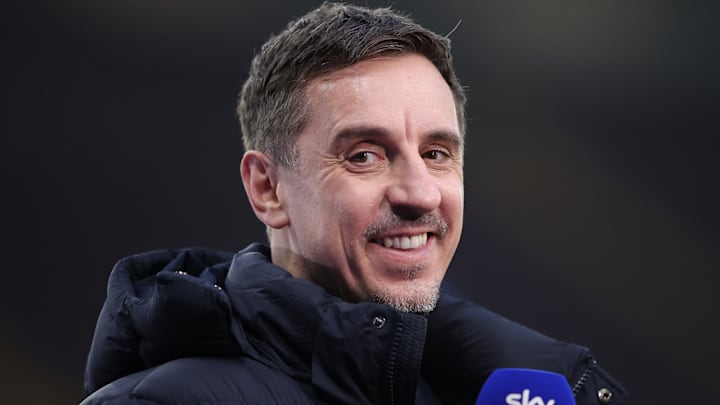 Gary Neville couldn’t help but take a pop at Liverpool. 