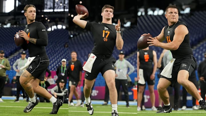 Carson Beck, Ty Simpson, and Diego Pavia all showed off their arm talent at the NFL combine this past weekend. Carson Beck, Ty Simpson, and Diego Pavia all showed off their arm talent at the NFL combine this past weekend.