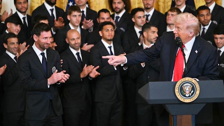 Lionel Messi, Donald Trump Lionel Messi, Donald Trump