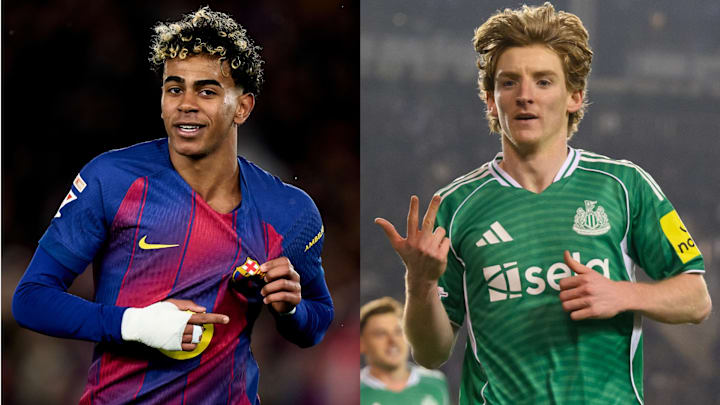 Lamine Yamal (left) and Anthony Gordon will hope to lead their sides to victory. 