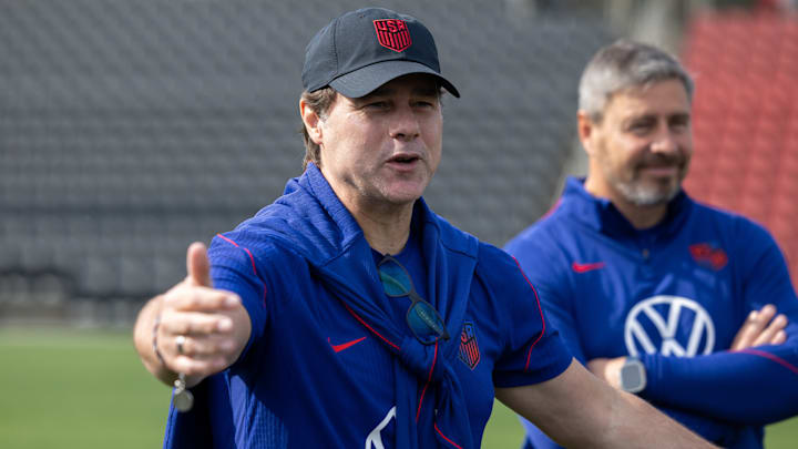 Mauricio Pochettino addresses his group ahead of friendlies against Belgium and Portugal. Mauricio Pochettino addresses his group ahead of friendlies against Belgium and Portugal.