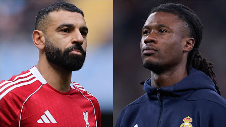 Mohamed Salah (left) and Eduardo Camavinga headline the gossip.