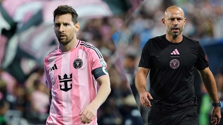 Lionel Messi (left) and Inter Miami are left reeling after Javier Mascherano’s departure. 