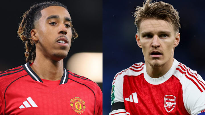 Leny Yoro (left) and Martin Ødegaard (right) headline the gossip.