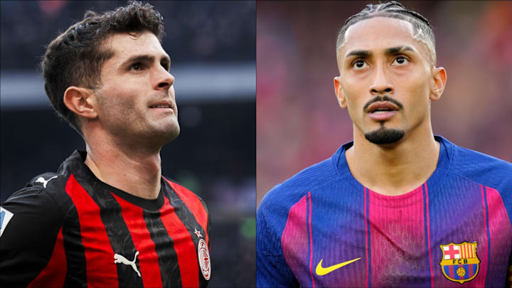 Christian Pulisic (left) and Raphinha (right) headline the gossip.
