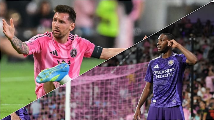 Lionel Messi (left) had three goal contributions, but Tyrese Spicer (right) scored the most important goal on Saturday.