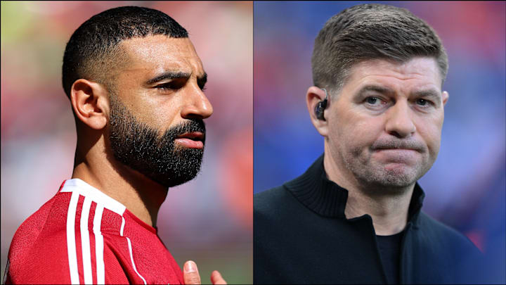 Mohamed Salah (left) and Steve Gerrard are two of Liverpool’s best players of all time.
