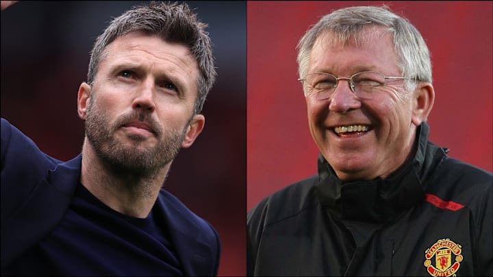 Michael Carrick (left) played under Sir Alex Ferguson.