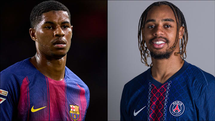 Marcus Rashford (left) and Bradley Barcola (right) headline the gossip. Marcus Rashford (left) and Bradley Barcola (right) headline the gossip.
