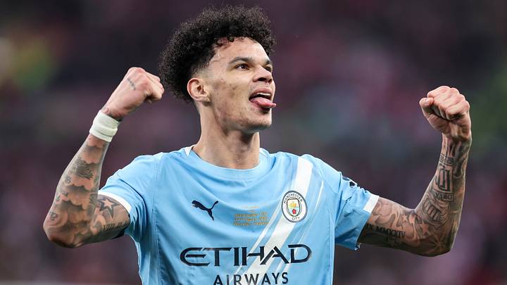 Nico O’Reilly won both domestic cups with Manchester City this season. Nico O’Reilly won both domestic cups with Manchester City this season.