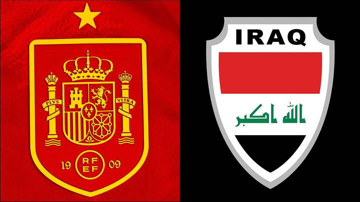 Spain faces off against Iraq.