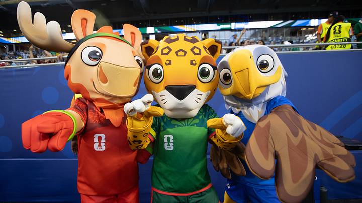 The World Cup mascots have been busy already this summer. The World Cup mascots have been busy already this summer.